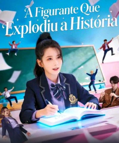 Capa da minissérie A Figurante que Explodiu a História