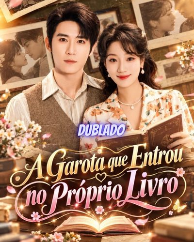 Capa da minissérie A Garota que Entrou no Próprio Livro