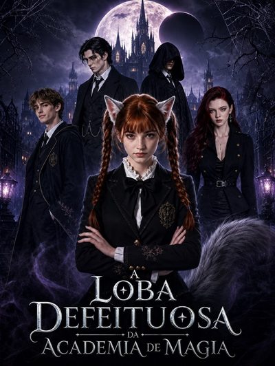 Capa da minissérie A Loba Defeituosa da Academia de Magia