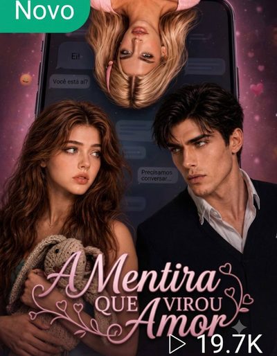Capa da minissérie A Mentira Quer Virou Amor