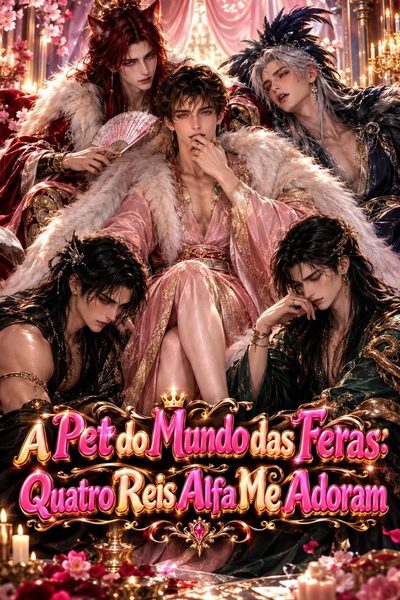 Capa da minissérie A Pet do Mundo das Feras: Quatro Reis Alfa Me Adoram - Lgbt Bl