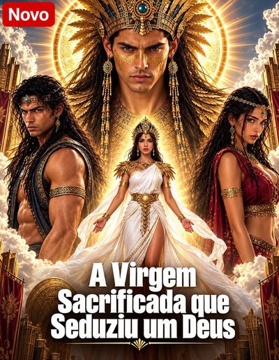 Capa da minissérie A Virgem Sacrificada que Seduziu um Deus