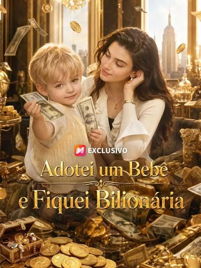Capa da minissérie Adotei um Bebê e Fiquei Bilionária