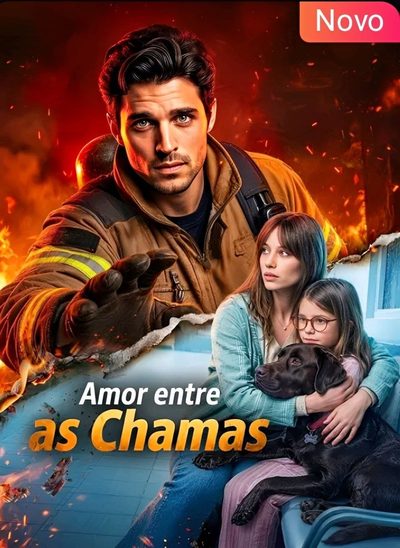 Capa da minissérie Amor Entre as Chamas