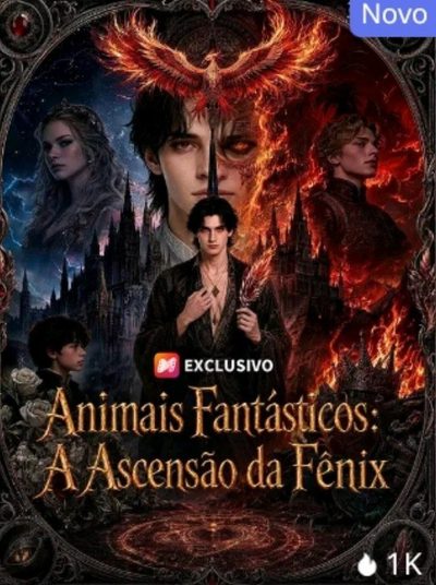 Capa da minissérie Animais Fantásticos a Ascensão da Fênix