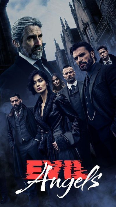 Capa da minissérie ANJOS MALVADOS Evil angels