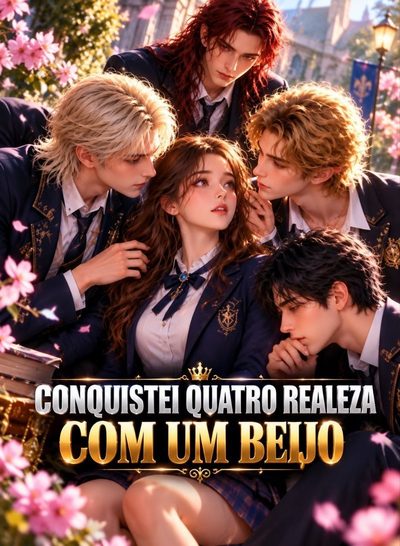 Capa da minissérie Conquistei Quatro Realeza com um Beijo