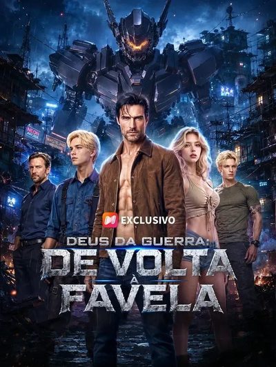 Capa da minissérie Deus da Guerra, de Volta à Favela
