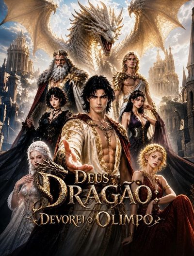 Capa da minissérie Deus Dragão: Devorei o Olimpo