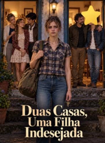 Capa da minissérie Duas Casas, uma Filha Indesejada -