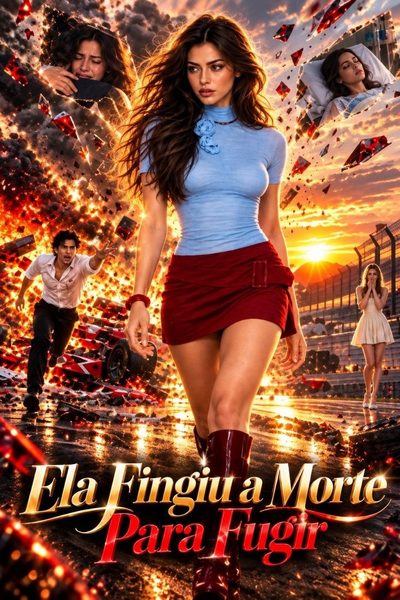 Capa da minissérie Ela Fingiu a Morte para Fugir