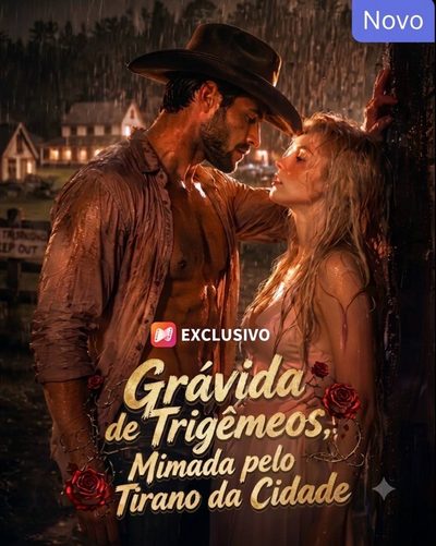 Capa da minissérie Grávida de Trigêmeos Mimada Pelo Tirano da Cidade