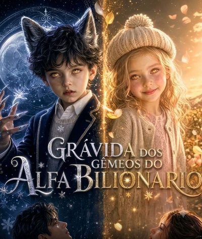 Capa da minissérie Grávida dos Gêmeos do Alfa Bilionário -