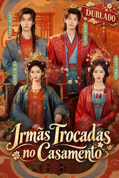 Capa da minissérie Irmãs Trocadas no Casamento