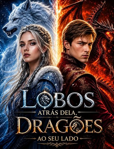 Capa da minissérie Lobos Atrás Dela, Dragões ao Seu Lado