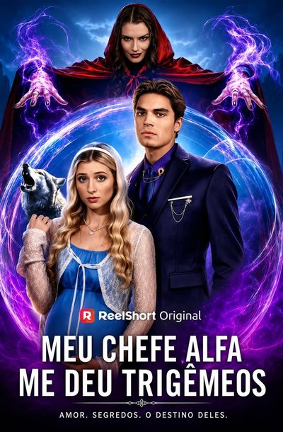 Capa da minissérie Meu Chefe Alfa Me Deu Trigêmeos