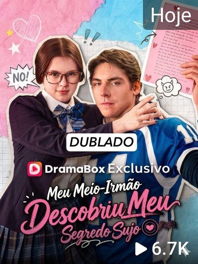Capa da minissérie Meu Meio-irmão Descobriu Meu Segredo Sujo