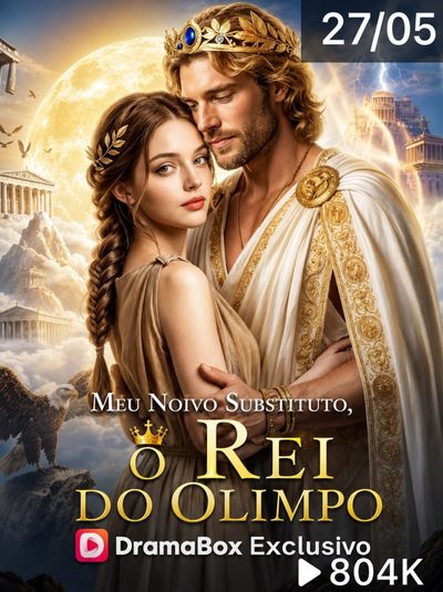 Capa da minissérie Meu Noivo Substituto, o Rei do Olimpo