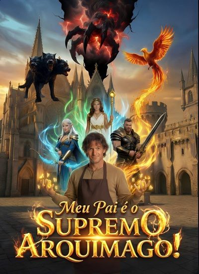 Capa da minissérie Meu Pai É o Supremo Arquimago!