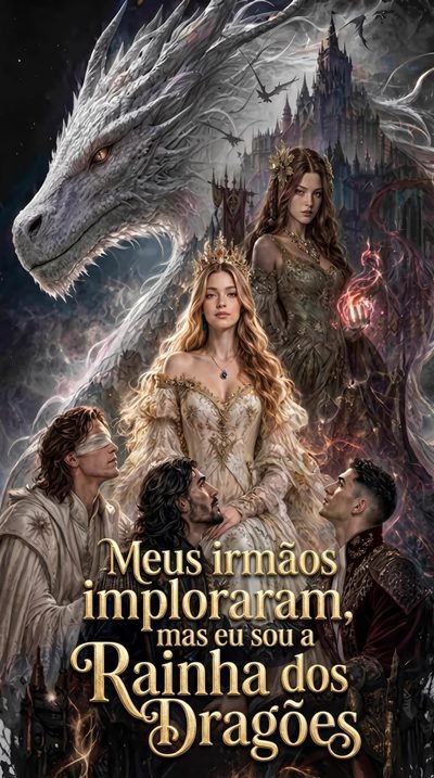 Capa da minissérie Meus irmãos imploraram, mas eu sou a Rainha dos Dragões