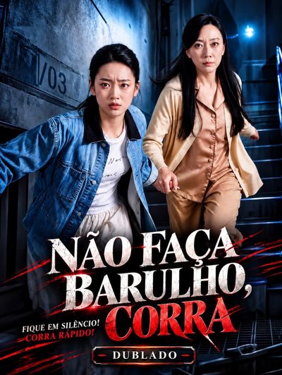 Capa da minissérie Não Faça Barulho, Corra