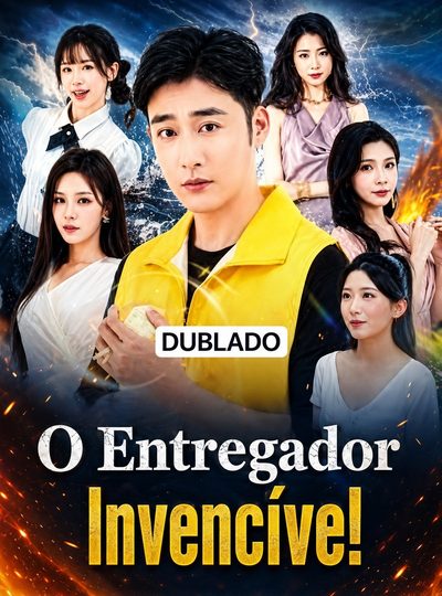 Capa da minissérie O entregador é o Deus da guerra O Entregador Invencível