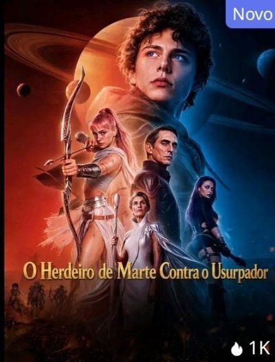 Capa da minissérie O Herdeiro de Marte Contra o Usurpador