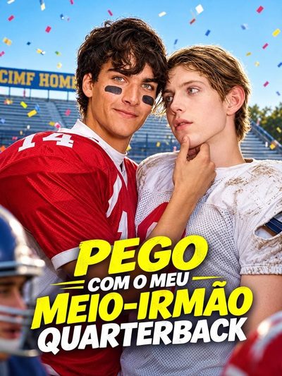 Capa da minissérie Pego com o Meu Meio-irmão Quarterback Bl �