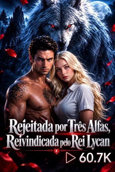 Capa da minissérie Rejeitada por três alfas reivindicada pelo rei lycan