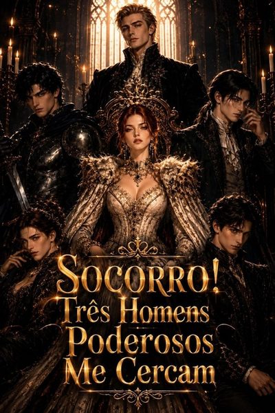Capa da minissérie Socorro! Três Homens Poderosos Me Cercam