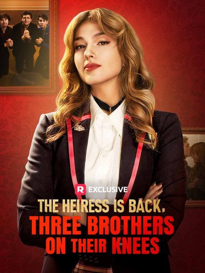 Capa da minissérie The Heiress Is Back, Three Brothers On Their Knees a Herdeira Está de Volta, Três Irmãos de Joelhos